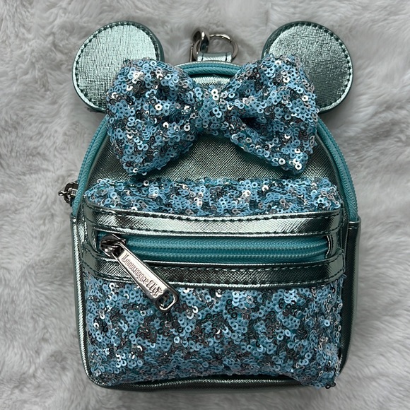 Loungefly Handbags - Minnie Mouse Loungefly Sequin Backpack Wristlet